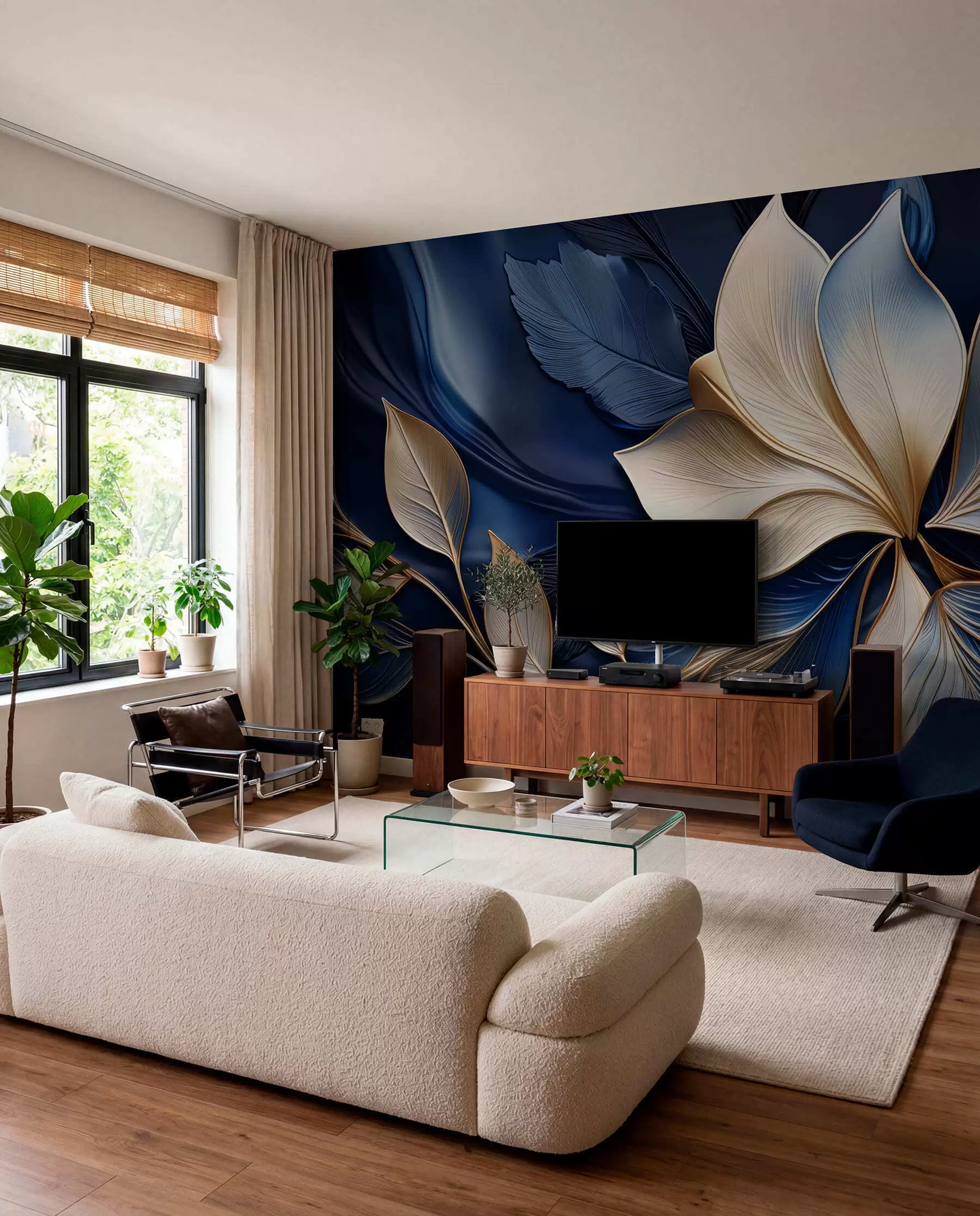 Fototapete Blaue Harmonie w05012