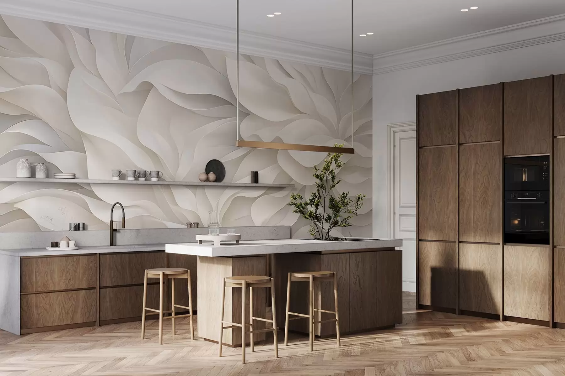 fototapeter Elegante kronblade w05168