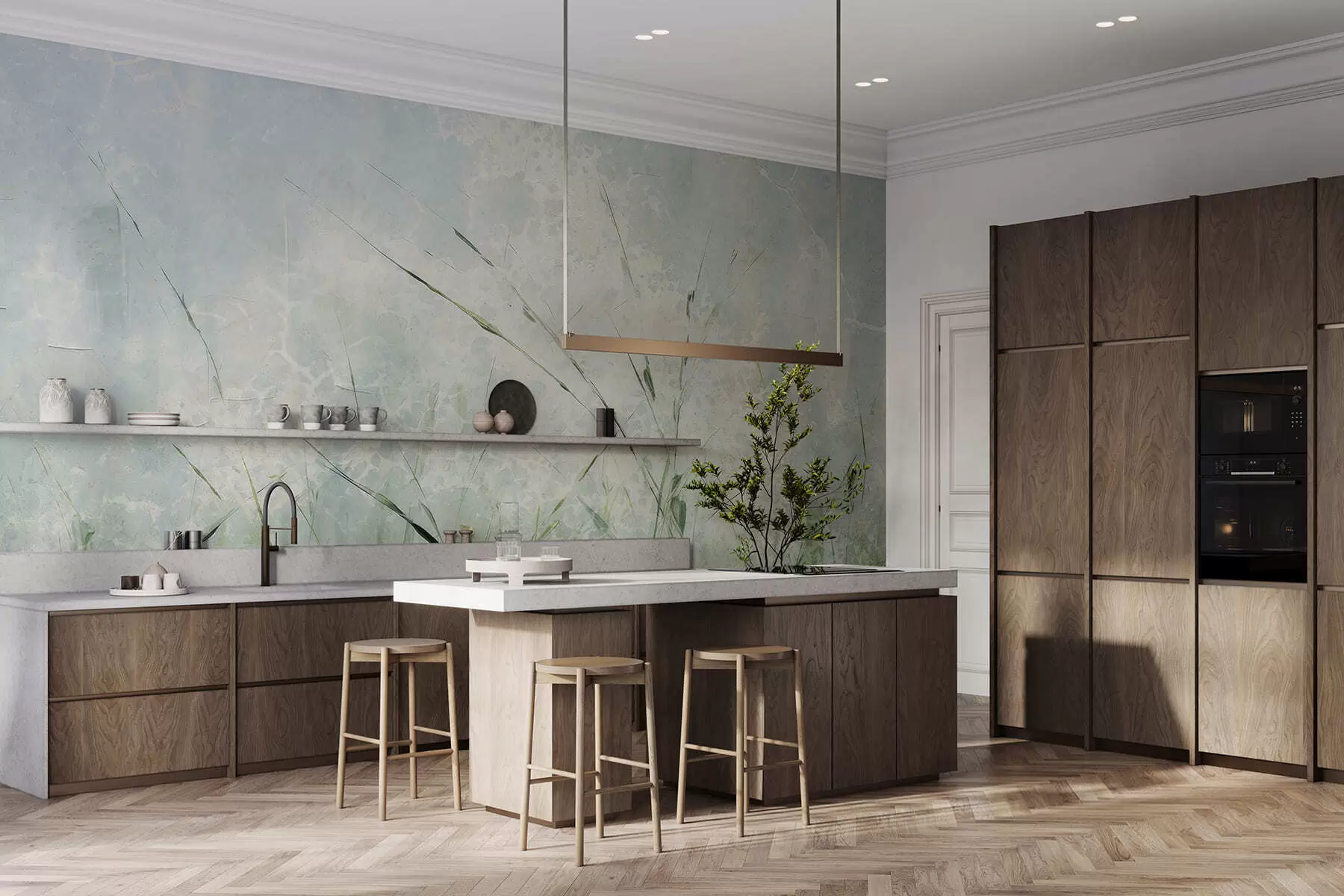 fototapeter Græsets lethed w05176