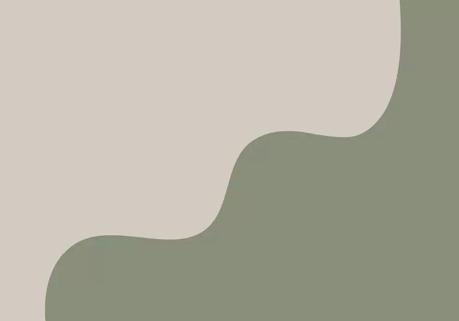 Fototapete Geschmeidige abstrakte Formen in hellbeigen und grünen Farbtönen w05097