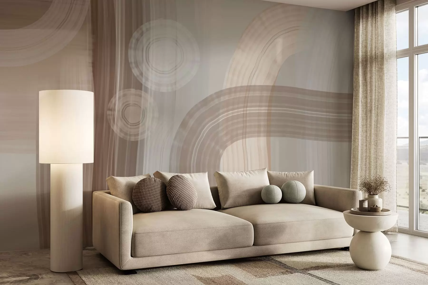 fototapeter moderne abstraktion brede penselstrøg w04876