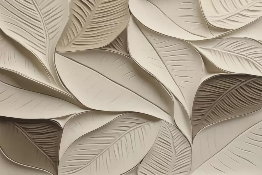 Fototapete Abstrakte Blätter mit Adern w05209