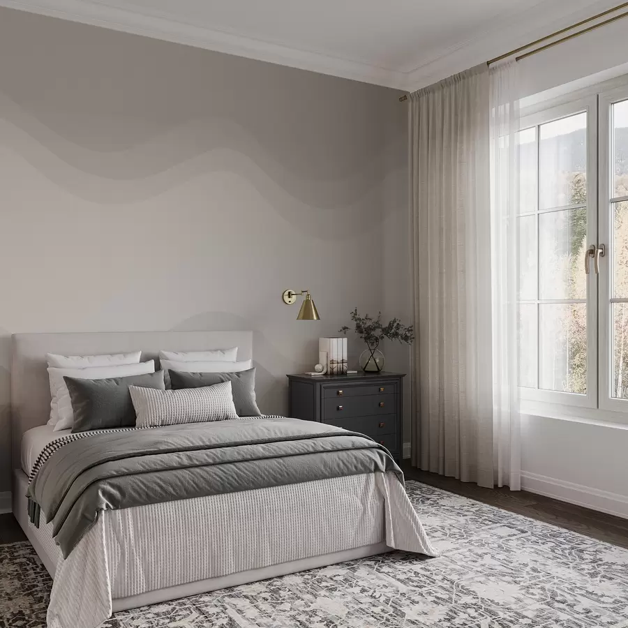 fototapeter Abstrakte bølger i neutral beige farvepalet w05132v3