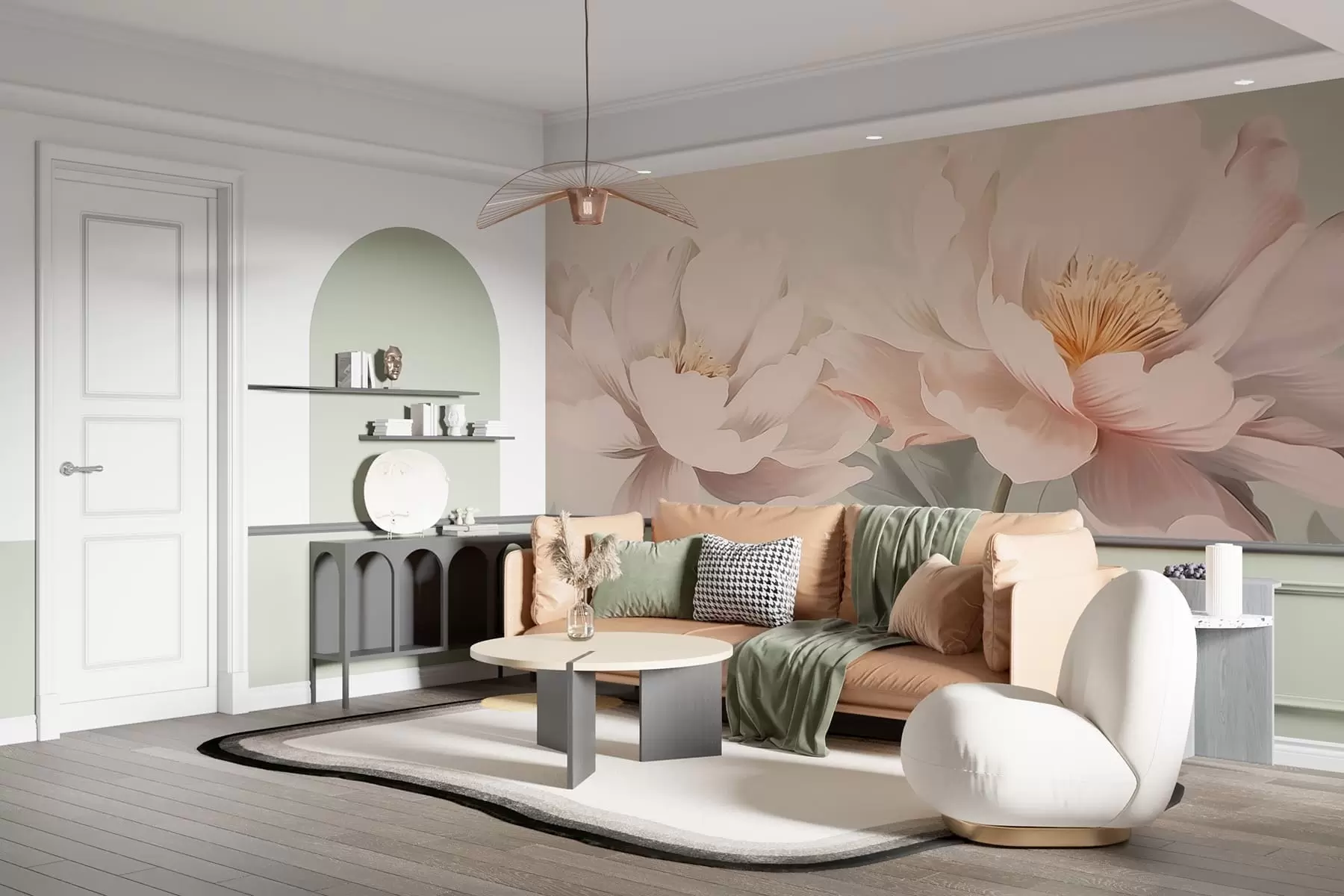 fototapeter Pæoner w05077