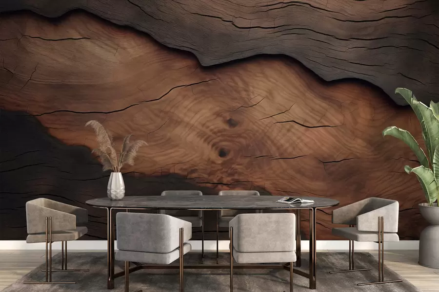 fototapeter Efterligning af træbark w09705