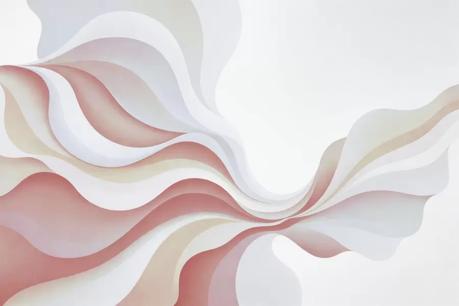 Fototapete Geschmeidige, elegante Wellen w05245