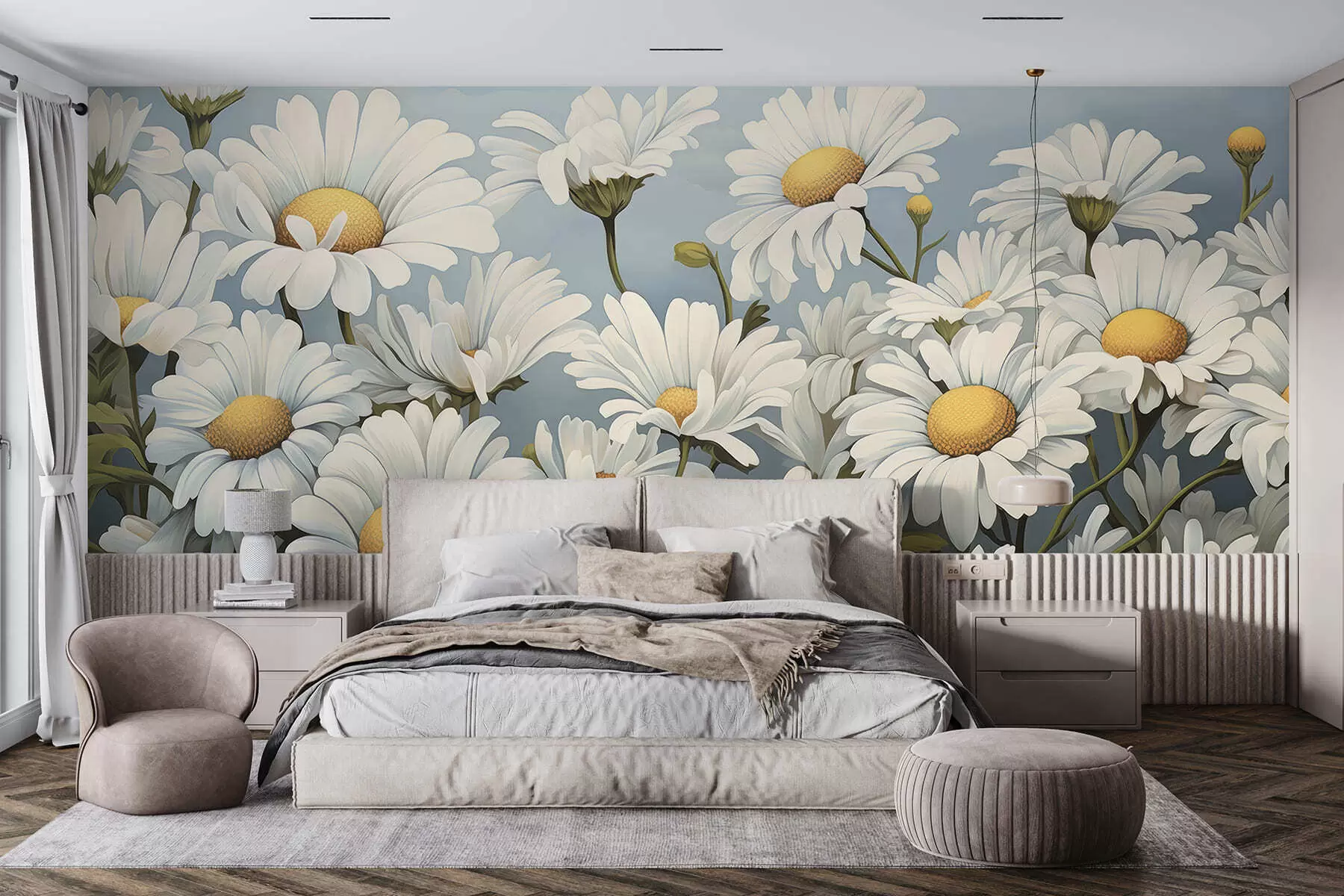 Murale Marguerites luxuriantes w05247