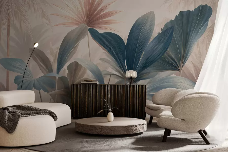 Fototapete Verflochtene tropische Blätter w05251