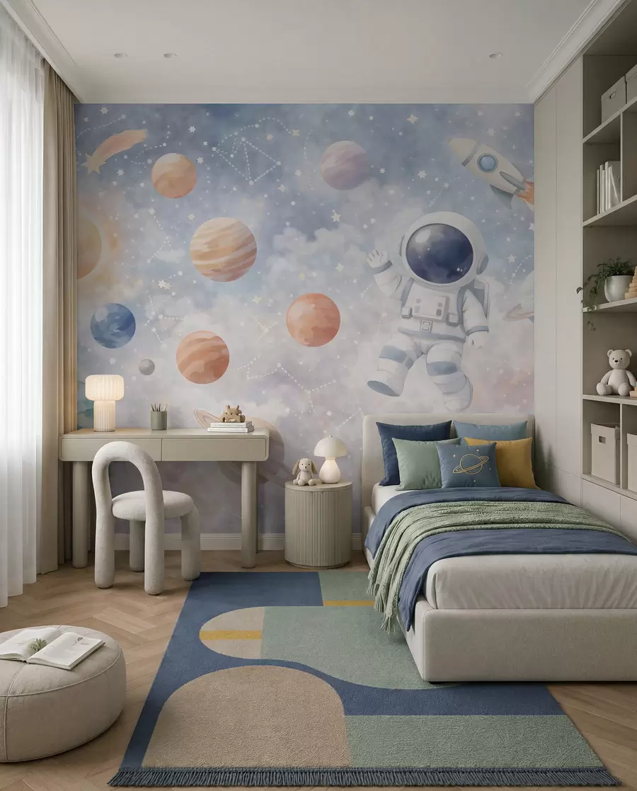 Murale Voyage du petit astronaute w05233