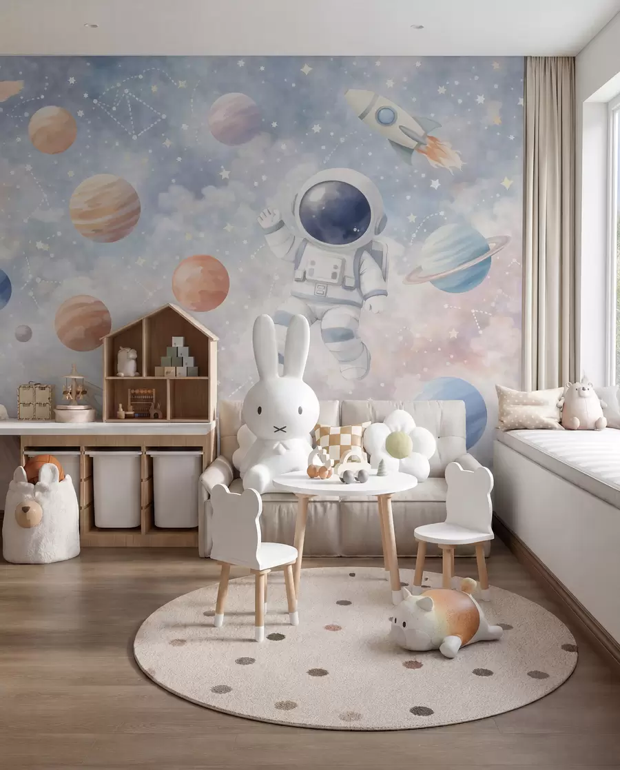 Murale Voyage du petit astronaute w05233