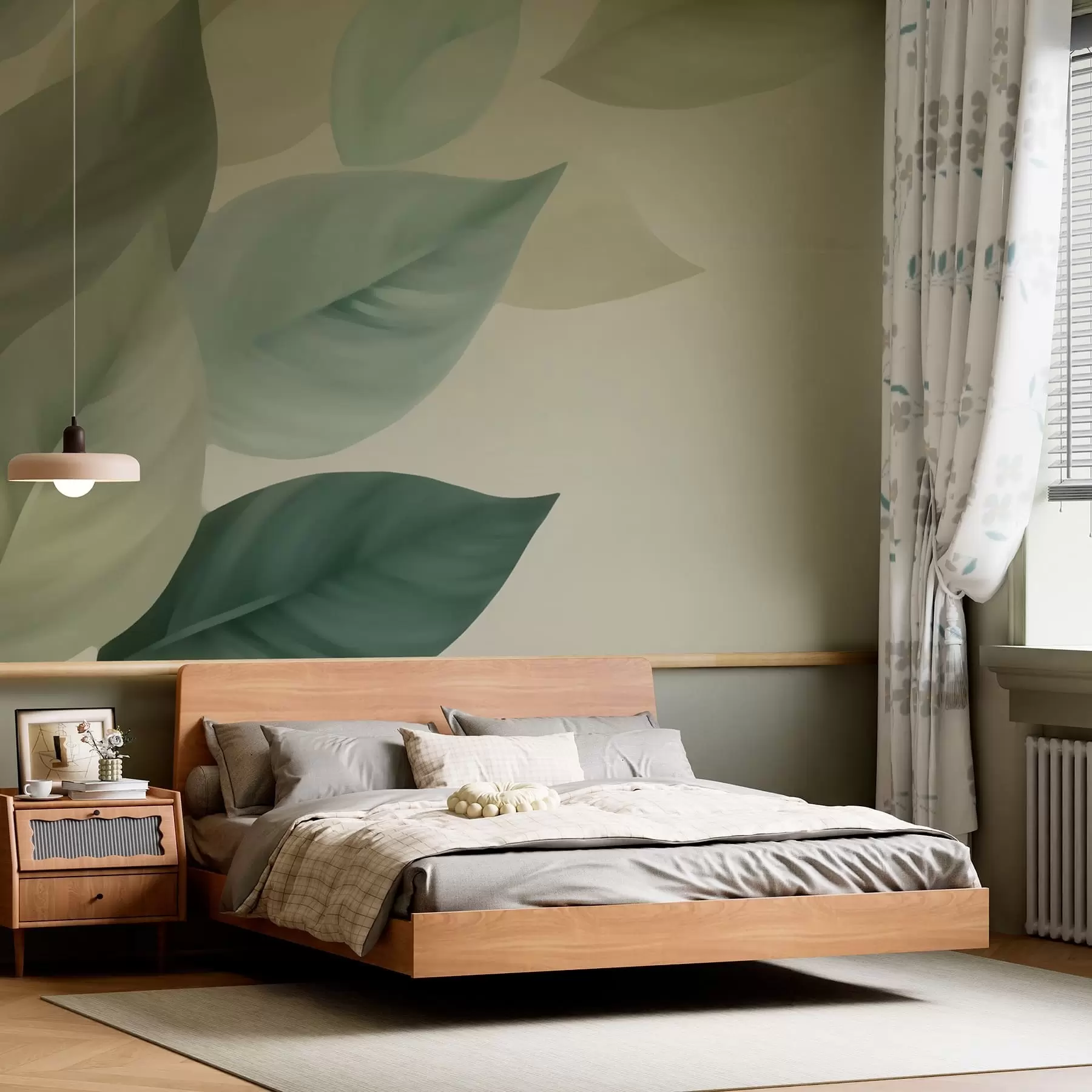 Murale Grandes feuilles w05107