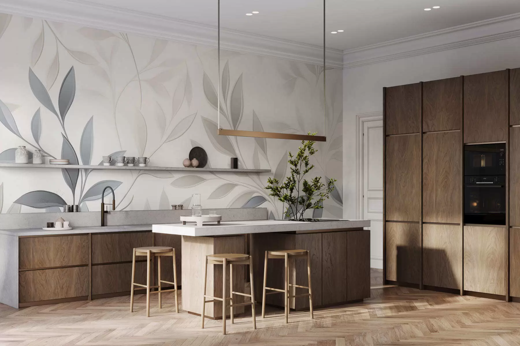 fototapeter Stille blandt bladene w05279