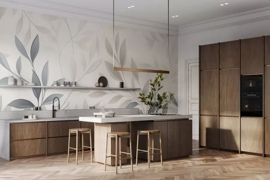 Murale Silencieux parmi les feuilles w05279