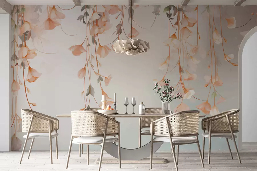 fototapeter Hængende blomstergrene w05344