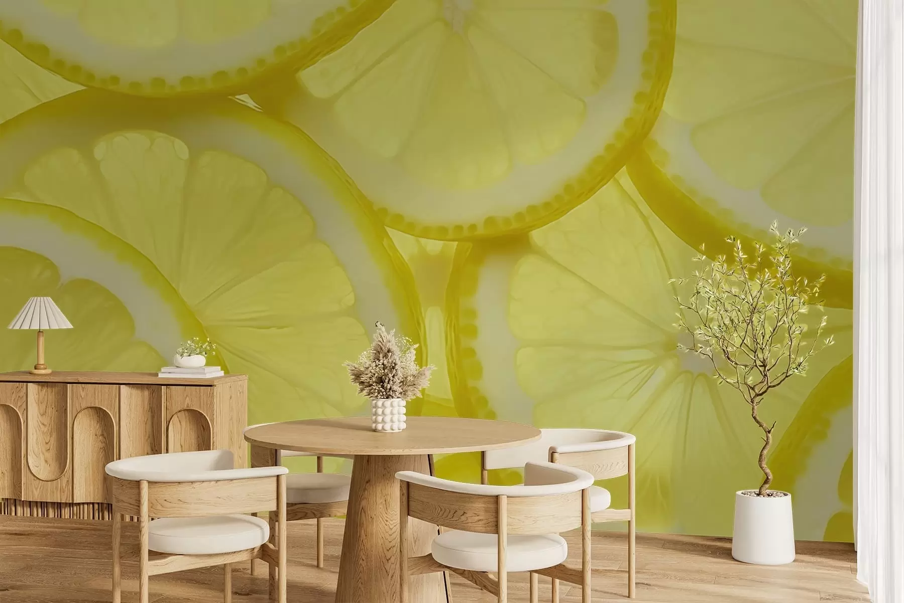 fototapeter Citronskive-tekstur w05351