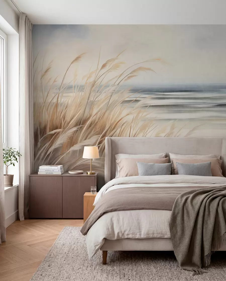 Murale Herbes du rivage w09739