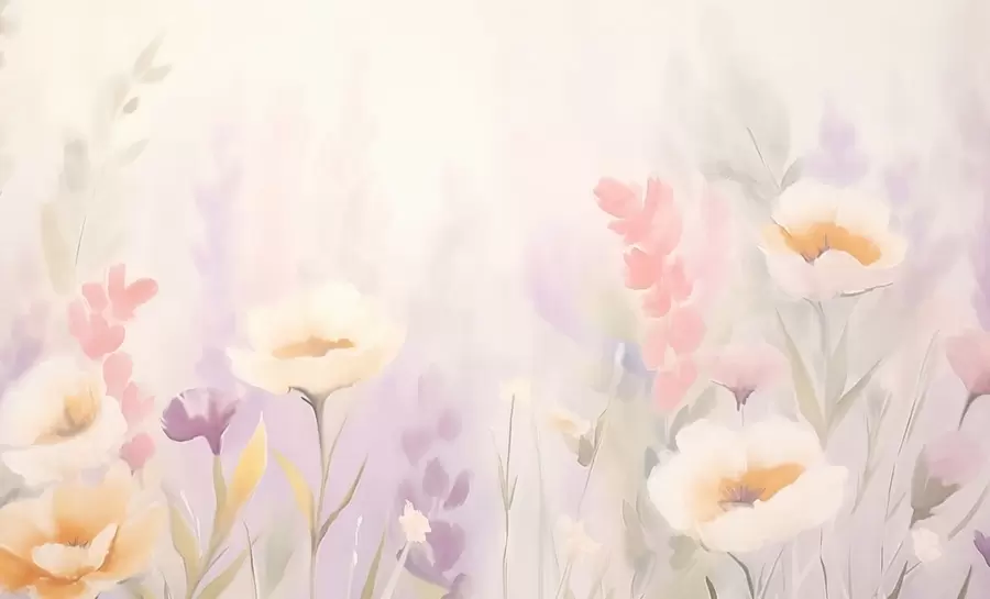 Fototapete Wildblumen w05032