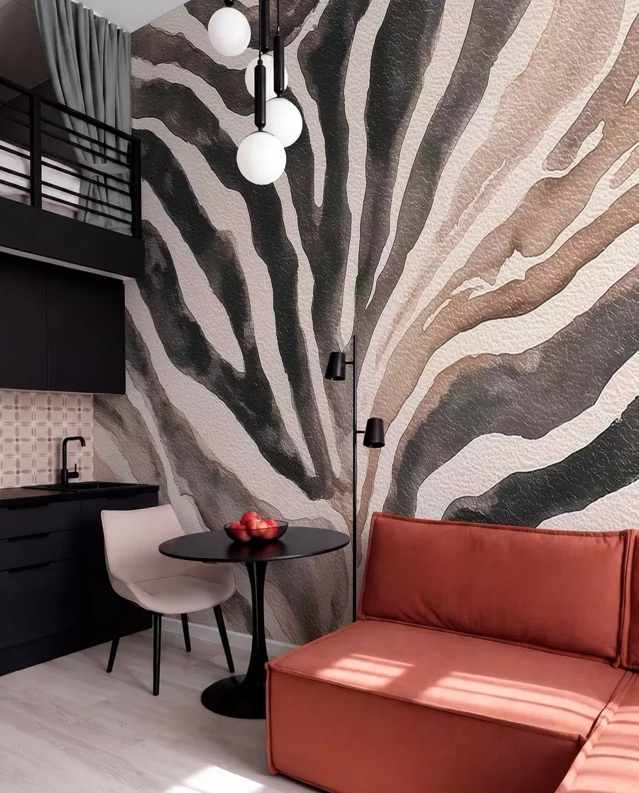 fototapeter Blid abstraktion med naturlige teksturer i neutrale nuancer w09801