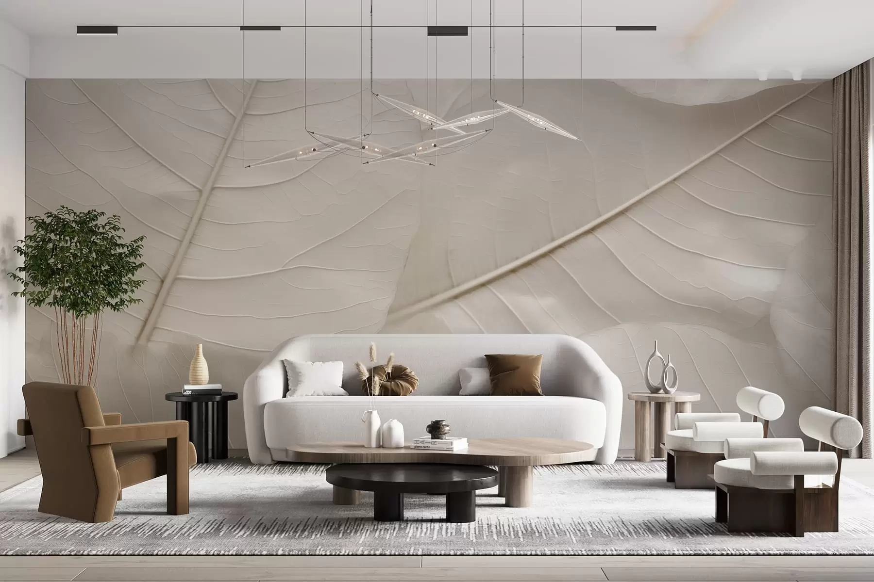 fototapeter Elegant blad w05328