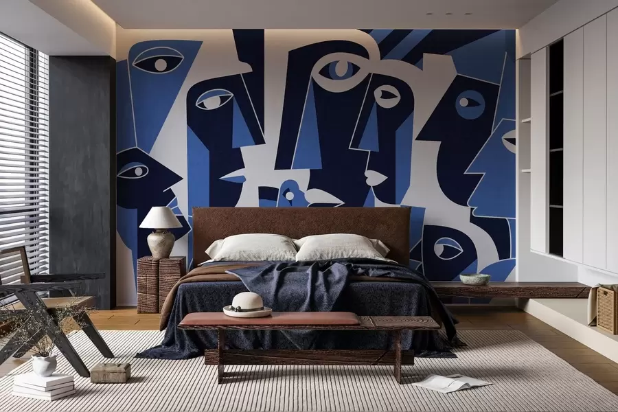 Murale Visages de style africain w05446v1