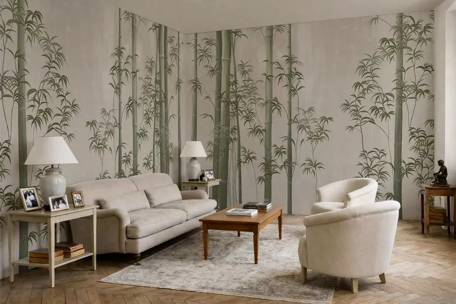 Murale Bambou vert clair w05120v1