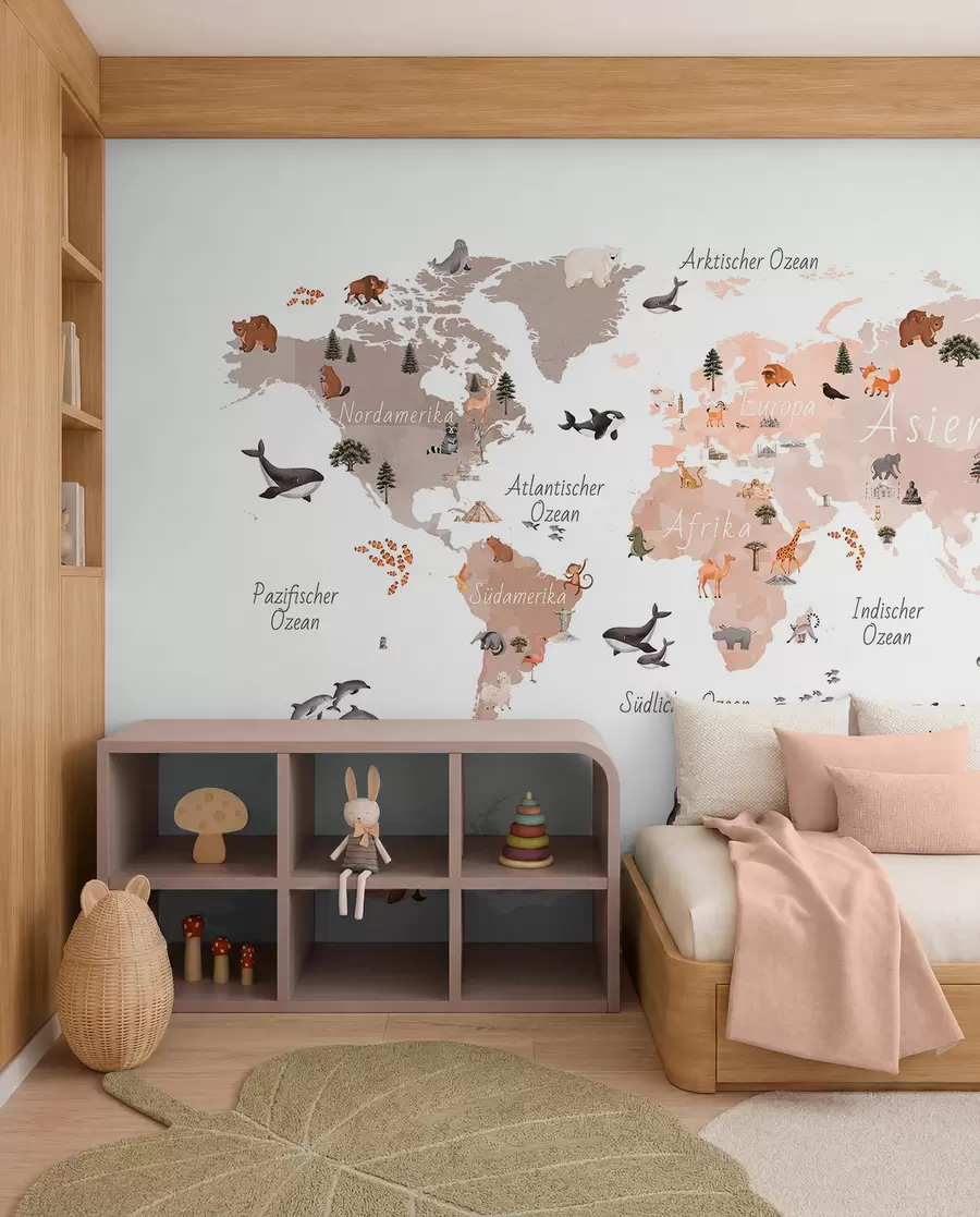 Murale Faune en allemand — beige c00009dev3