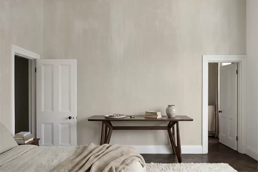 Fototapete Hellbeiger Hintergrund mit dezenter vertikaler Struktur w05121