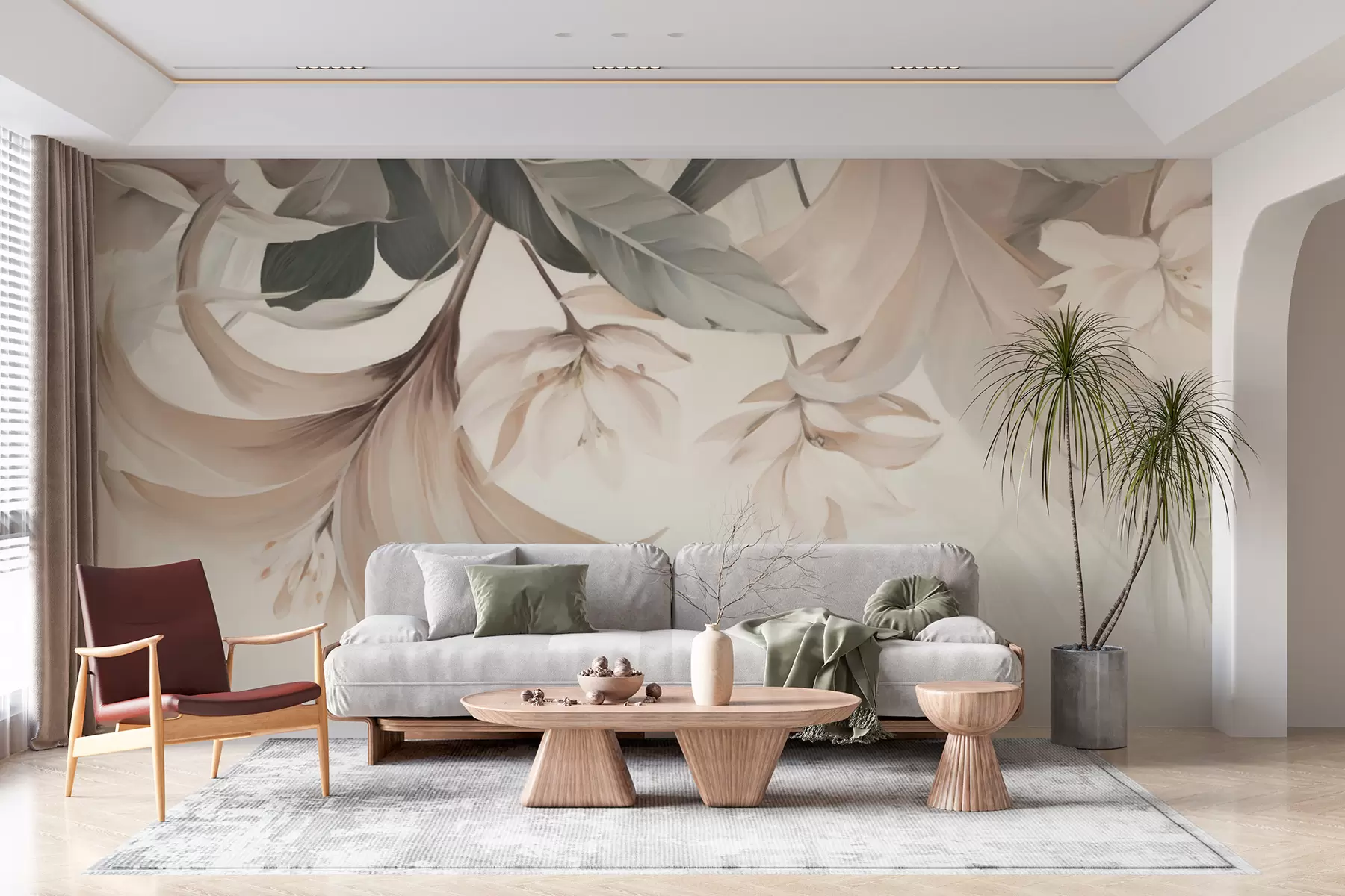 Murale Fleurs exotiques w05376
