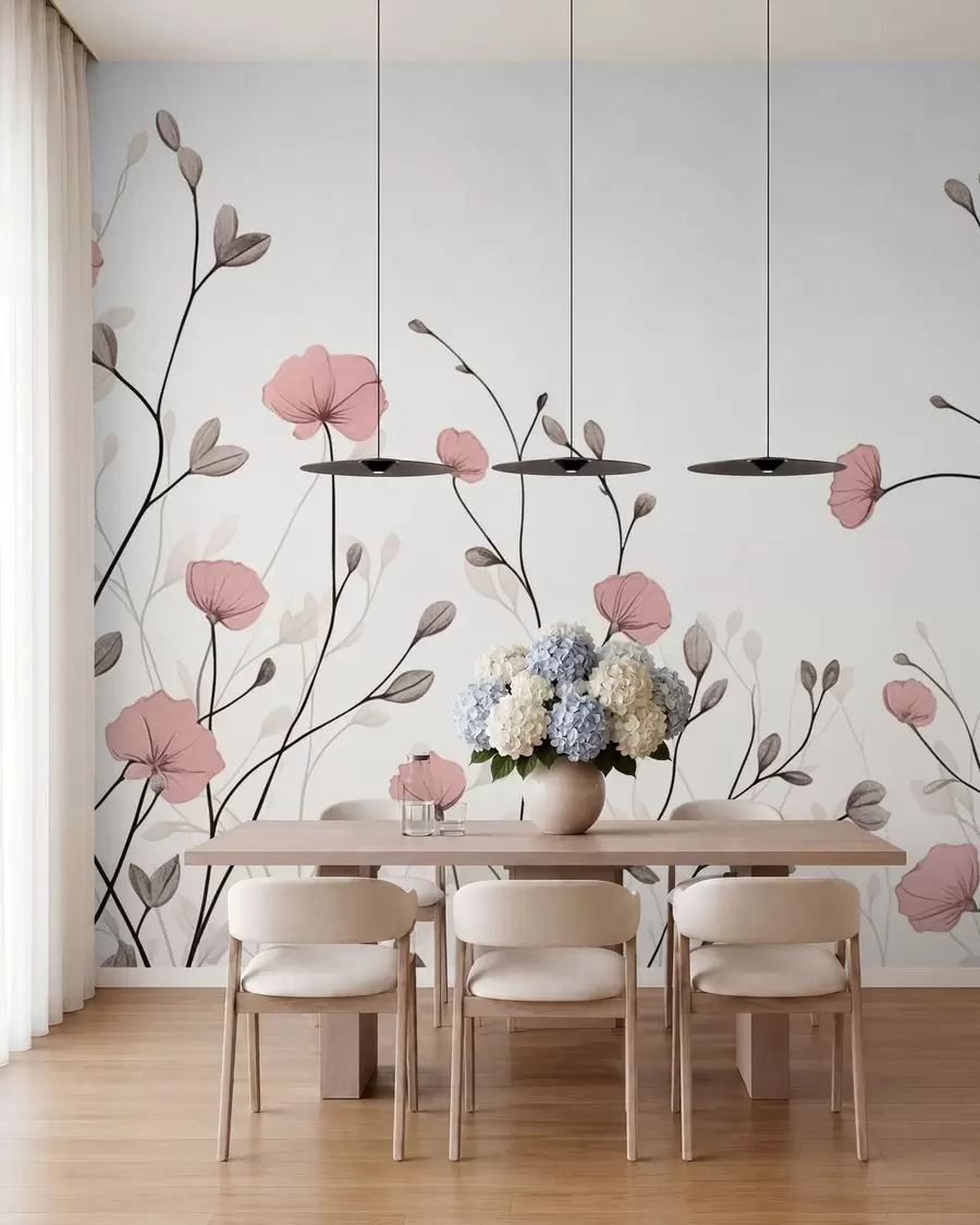Murale Fleurs sauvages w05485