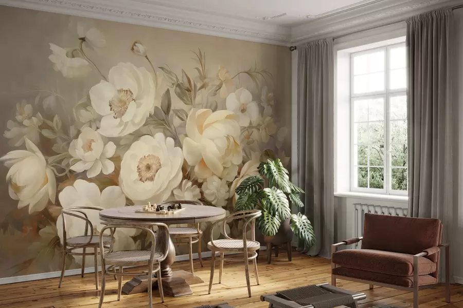 Fototapete Üppiger Blumenstrauß w05491