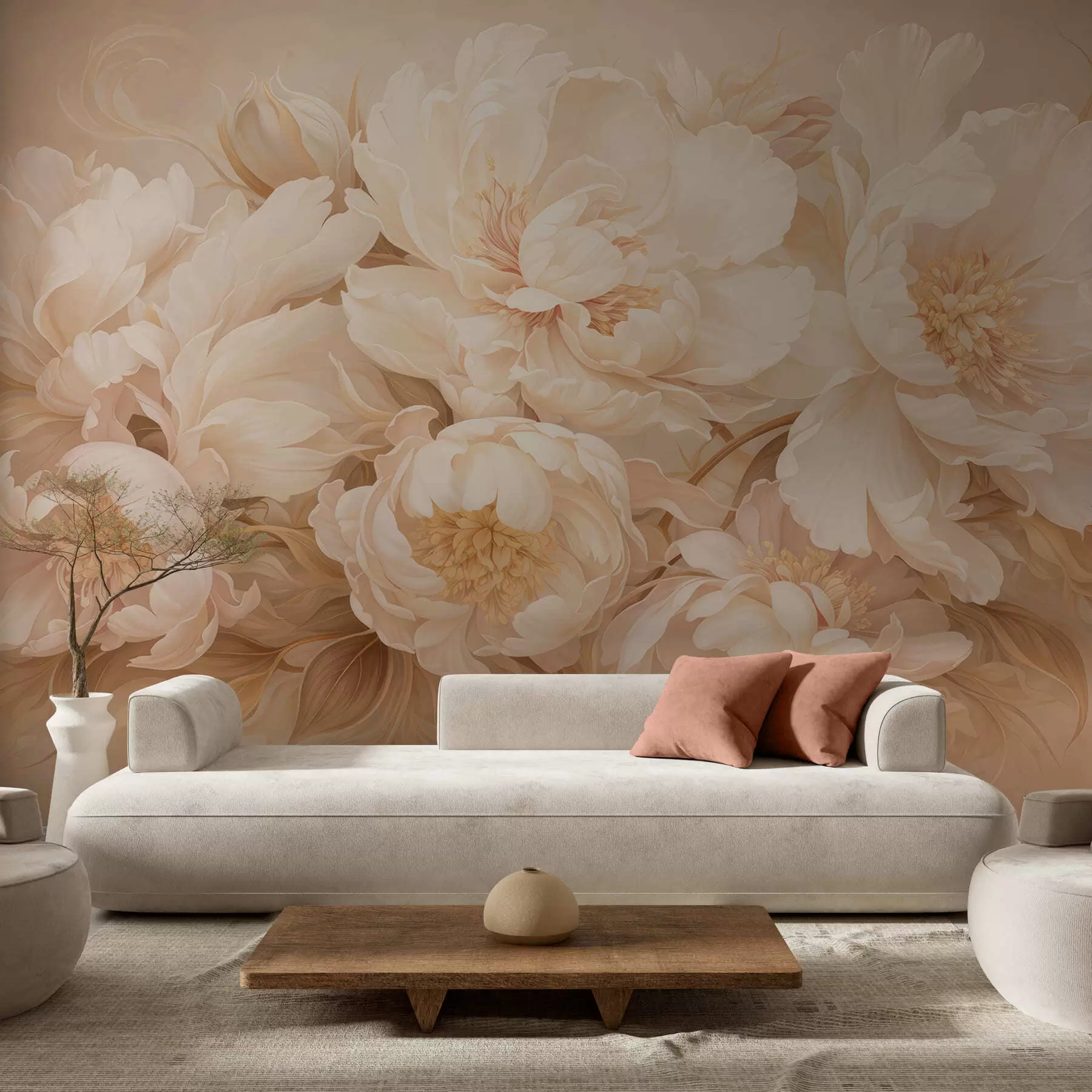 Murale Des pivoines somptueuses w05497