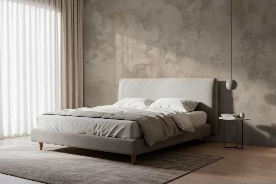 Fototapete Abstrakte Pinselstruktur im Minimalismus-Stil in Beigetönen w05160