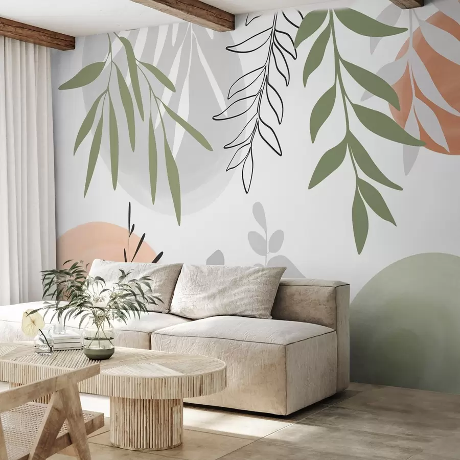 fototapeter Abstrakt vegetation w05506