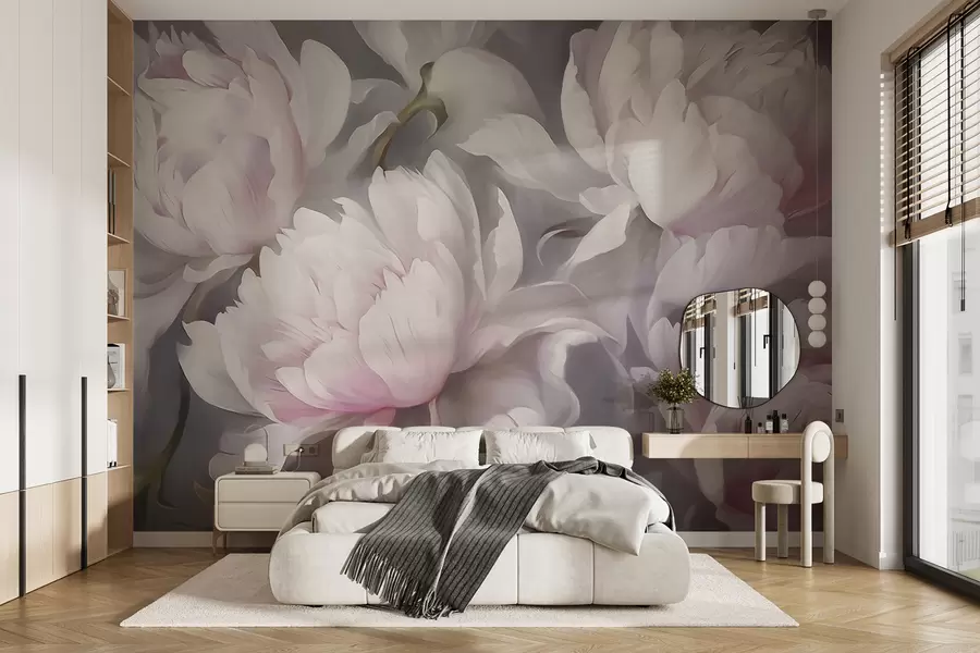 Murale Fleurs pastel w09760