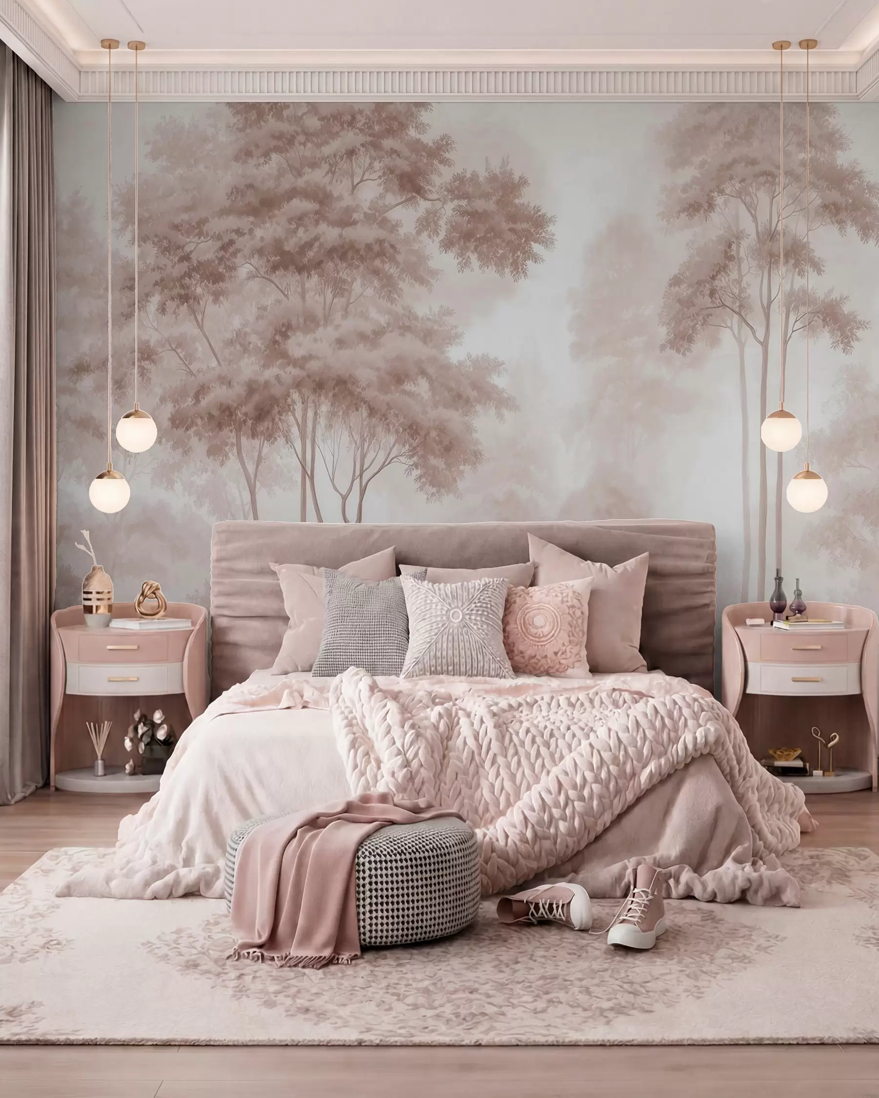 Murale Bosquet paisible w09657