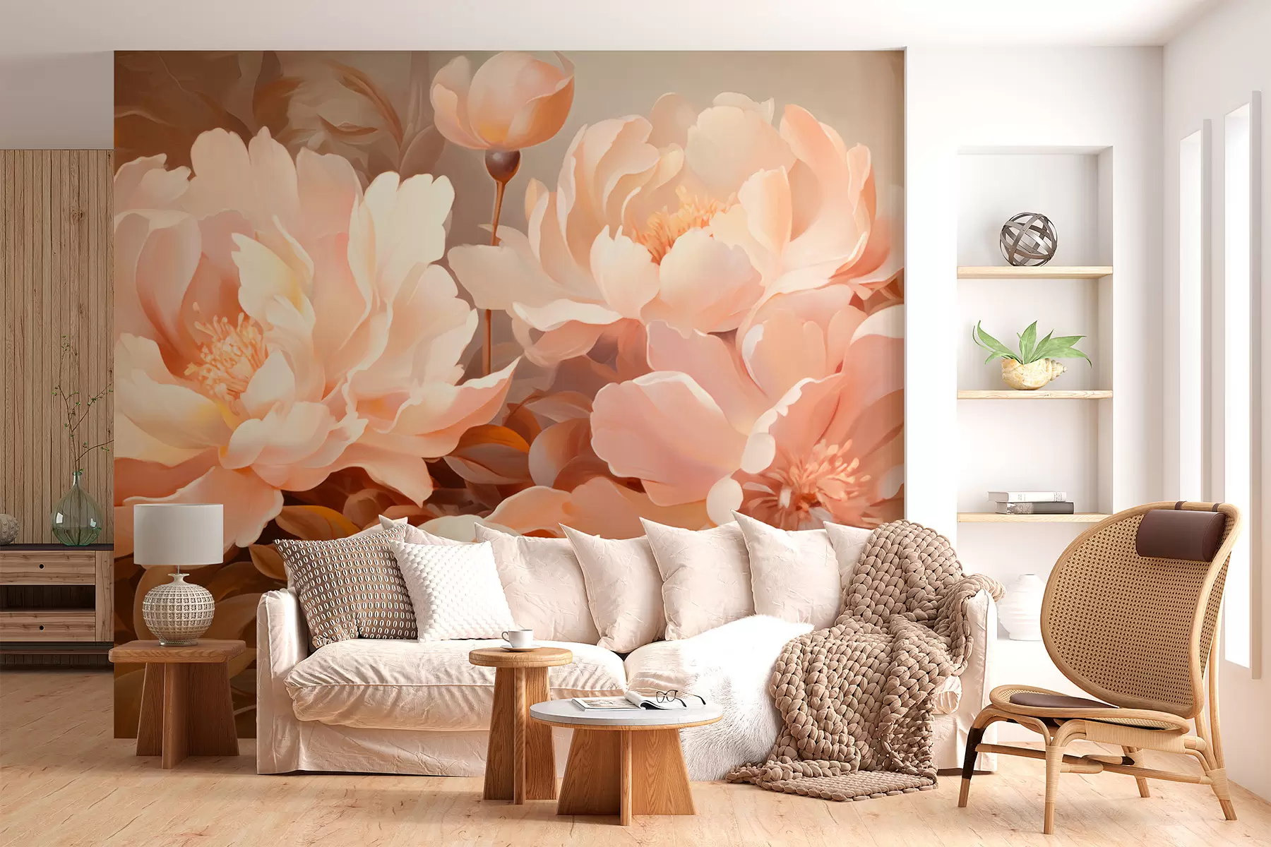 Murale Pivoines w05511