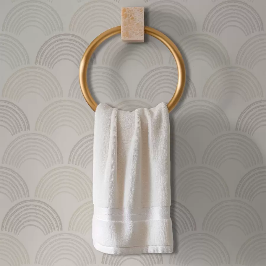 fototapeter Lyse, neutrale buer i et gentagende mønster a01164v3