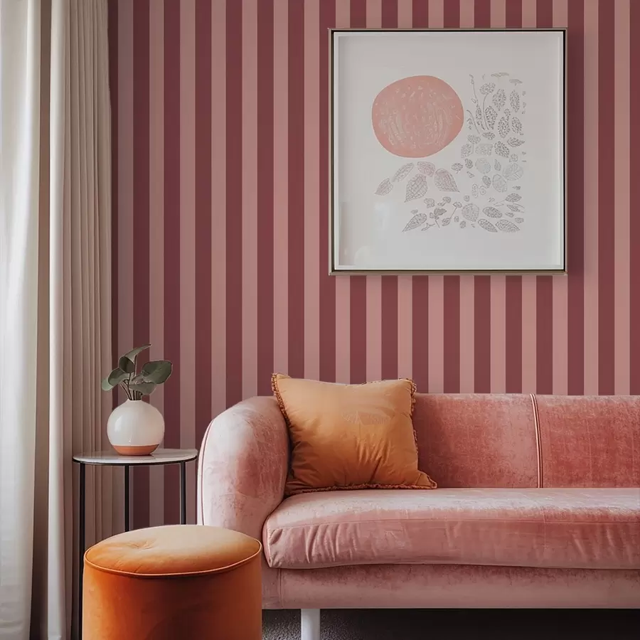 fototapeter Lyserøde og lyse lodrette striber a01179v3