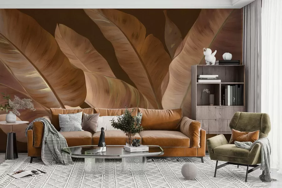 Murale Grandes feuilles de bananier w05499v2