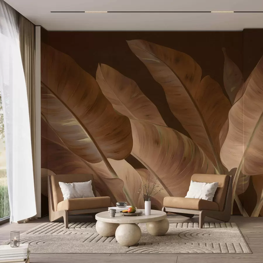 Murale Grandes feuilles de bananier w05499v2