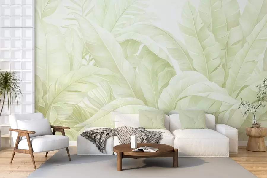 Murale Feuilles tropicales vintage w05518v1