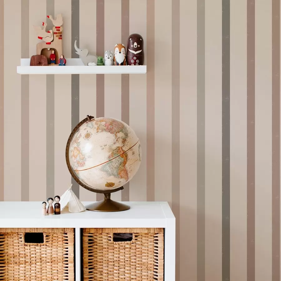 fototapeter Neutrale striber i varme beige nuancer a01184v1