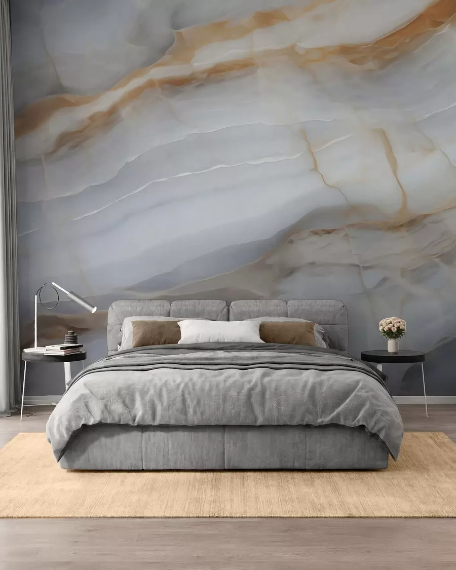 Murale Imitation d'un motif abstrait imitant la texture du marbre w05590