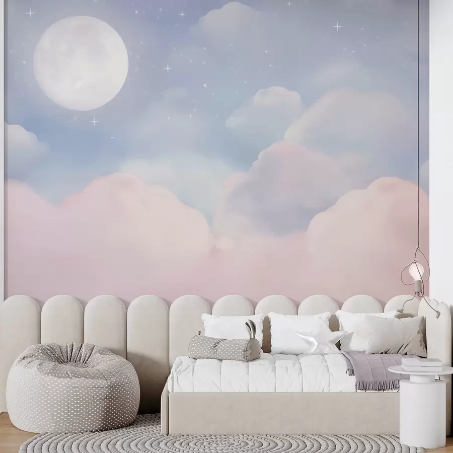 Murale La lune dans le ciel w05595
