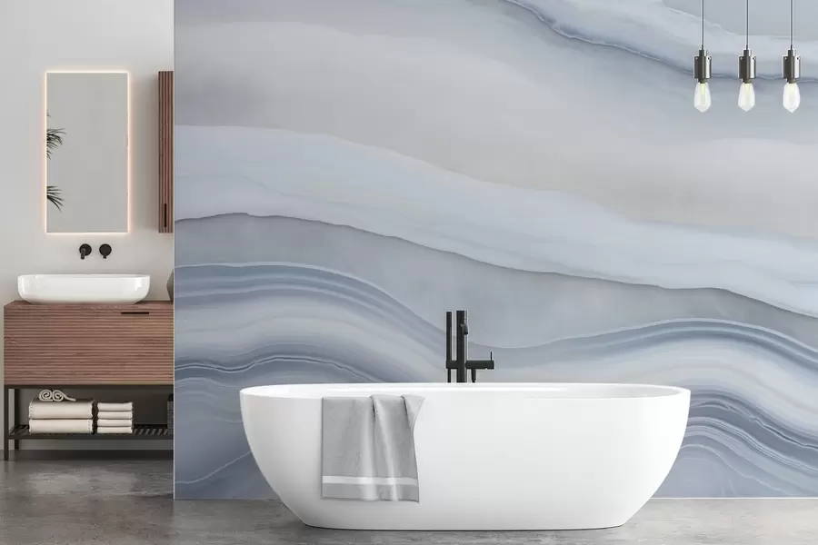 Murale Imitation d'un motif abstrait imitant la texture du marbre w05634