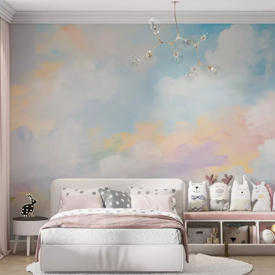 Murale Imitation abstraite d'un ciel dans la peinture w05637