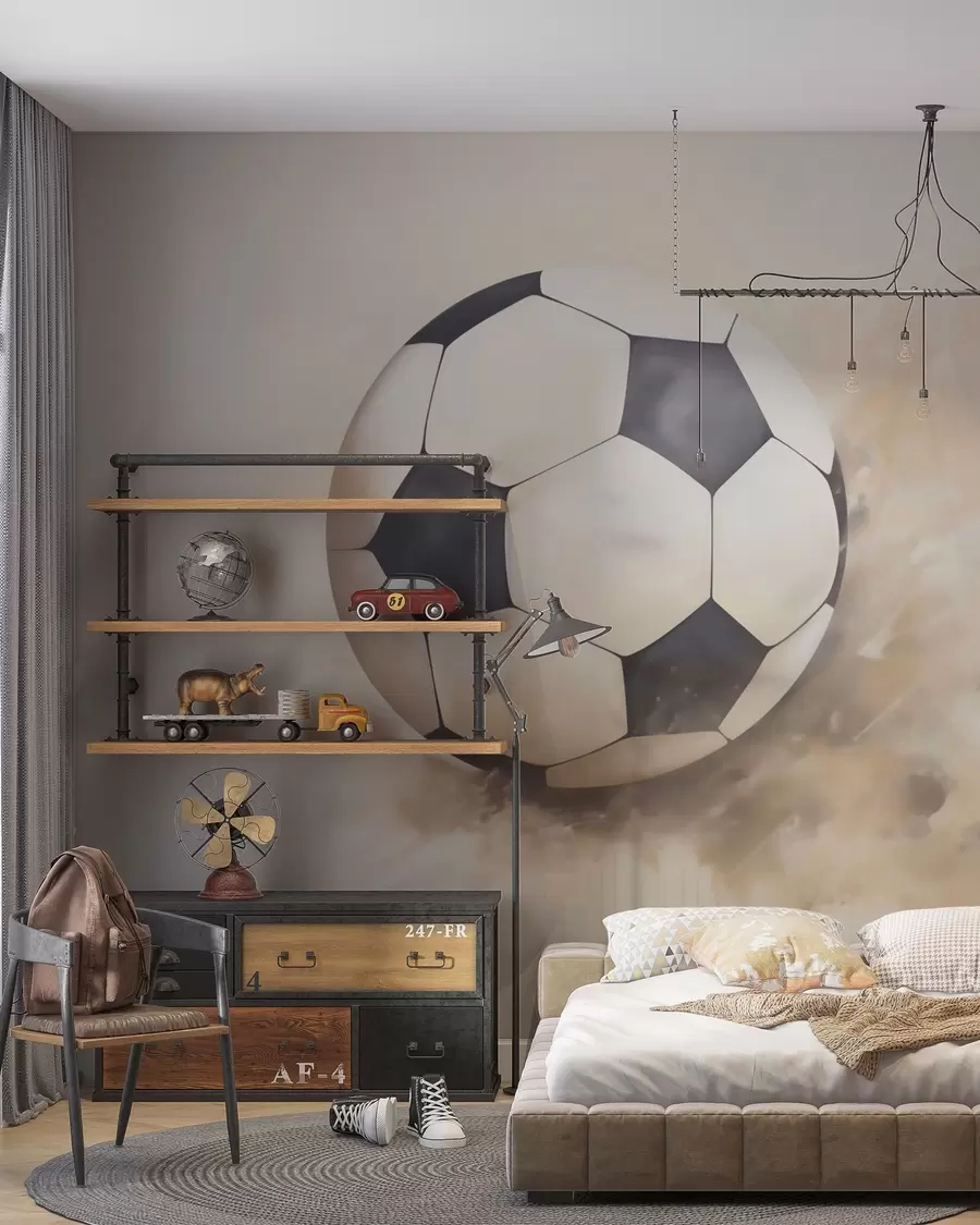 Murale Ballon en mouvement w05640