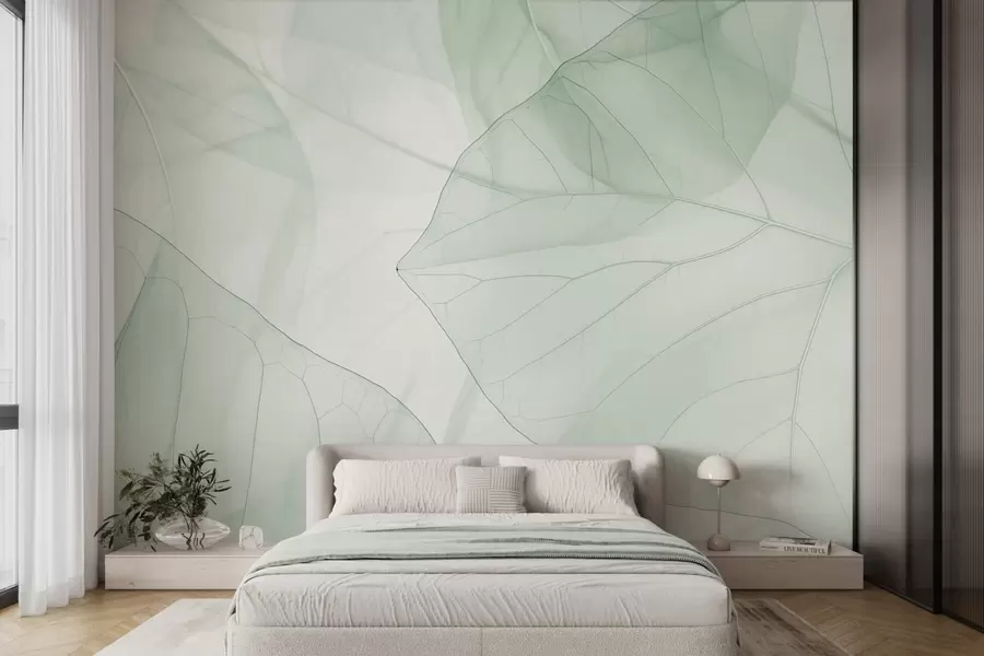Murale Veines de feuilles abstraites w05474