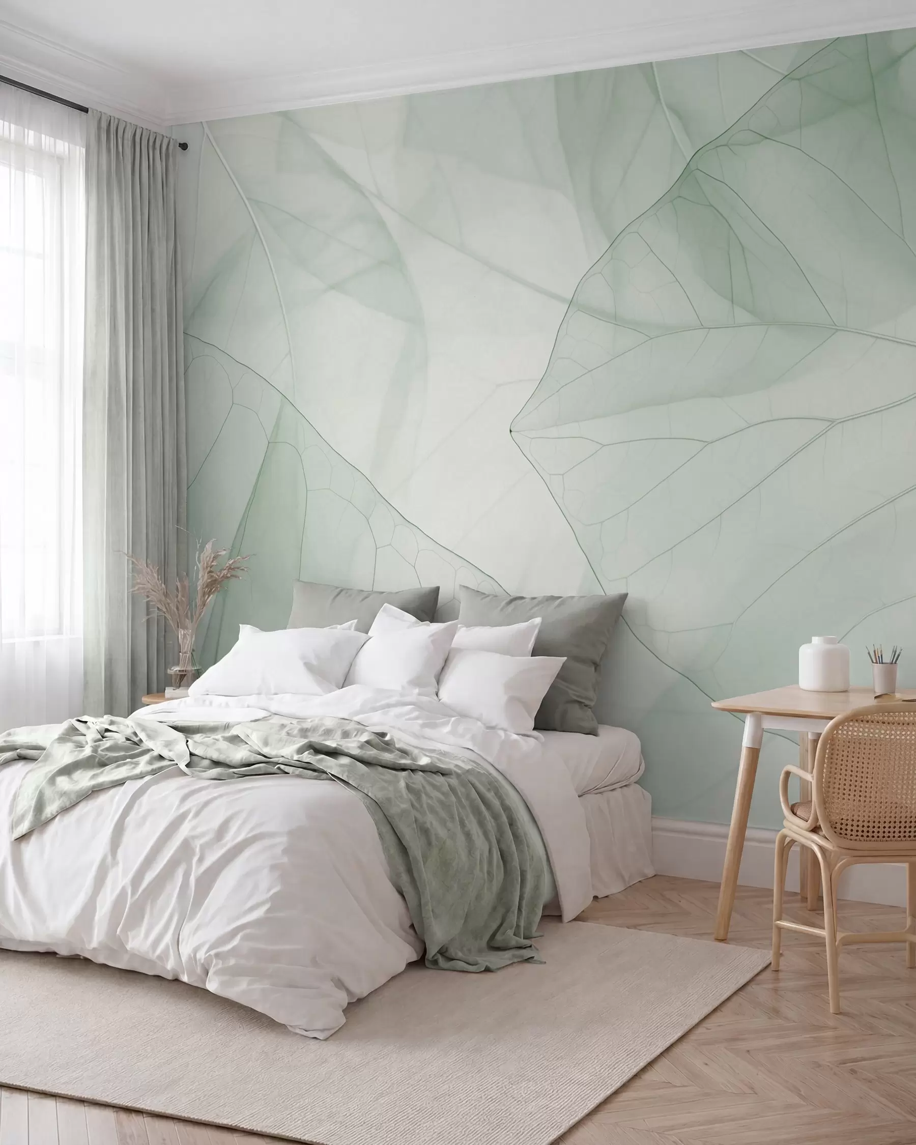 Murale Veines de feuilles abstraites w05474