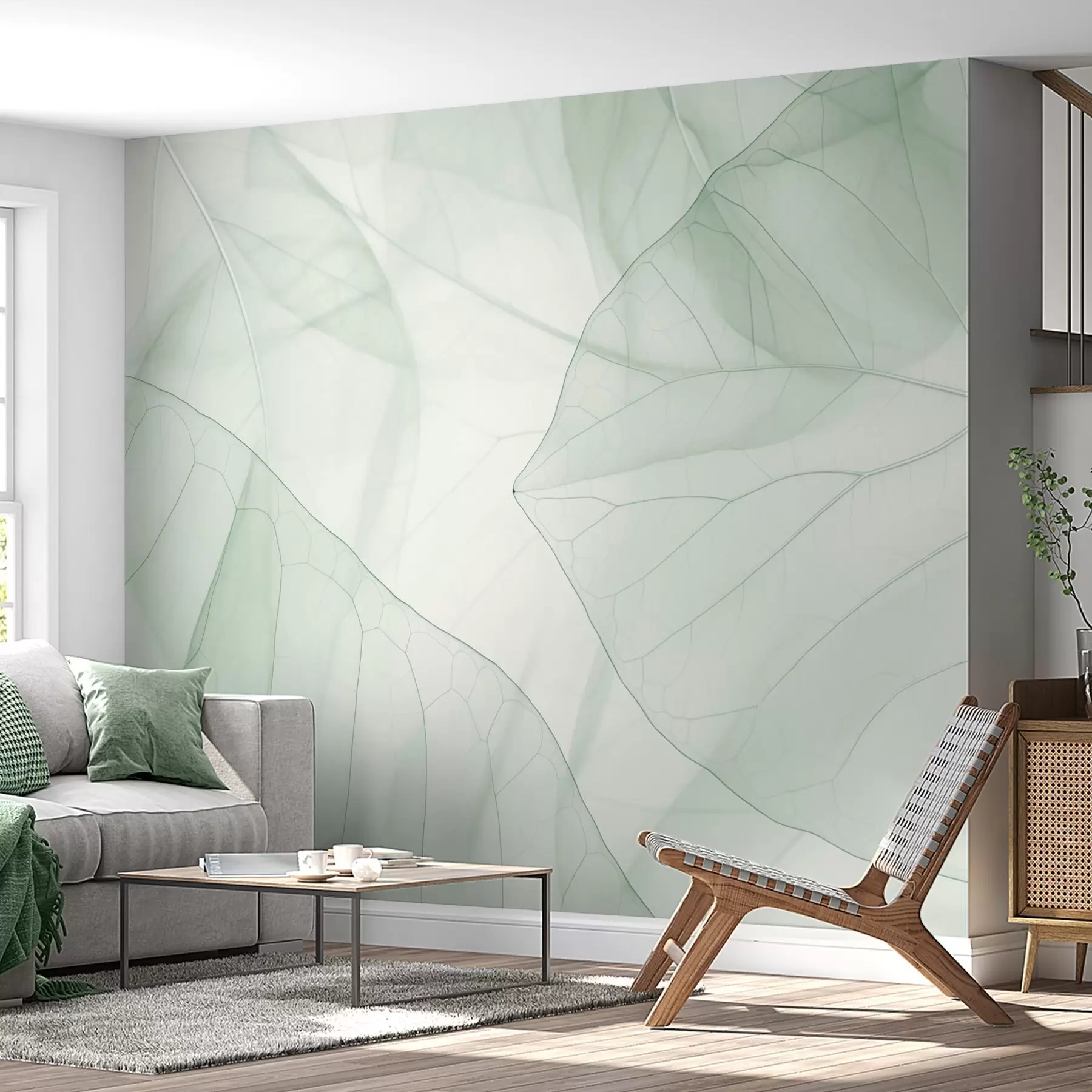Murale Veines de feuilles abstraites w05474